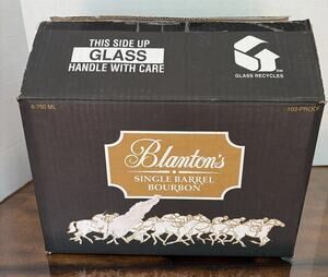Blantons Single Barrel Bourbon empty case box with insert